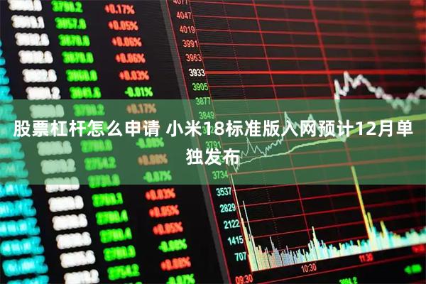 股票杠杆怎么申请 小米18标准版入网预计12月单独发布